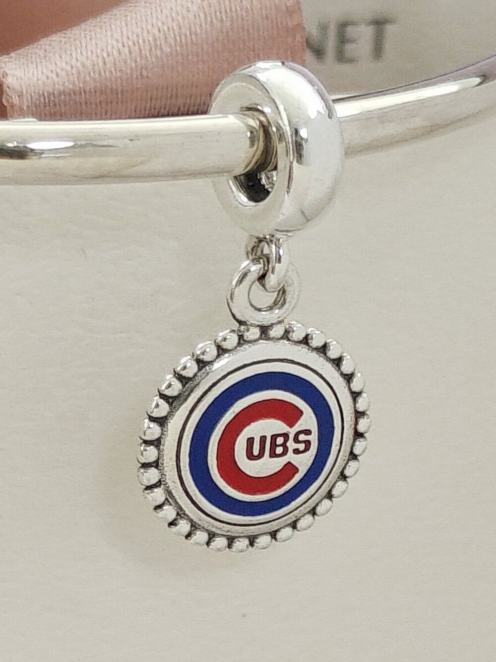 Pandora Chicago Cubs Baseball Team Exclusive Dangle Charm with box